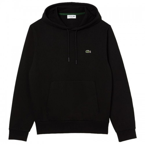 Sweat-shirt Lacoste en coton noir vert Sweat-shirt Lacoste en coton noir vert