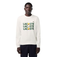 Lacoste White Plush Sweatshirt  Offer + Cheap