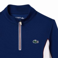 Sudadera Lacoste Ultra Dry Azul Marino Blanco Mujer  Oferta + Barato