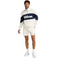 Sudadera Wilson Parkside Demi-Zip Blanco Beige  Offre - Pas cher