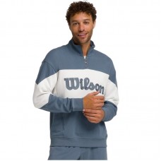 Wilson Parkside Sweat-shirt demi-zip gris sarcelle