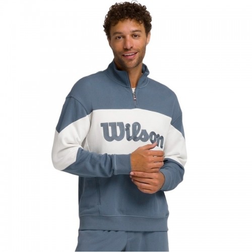 Sudadera Wilson Parkside Half Zip Gris Azulado Sudadera Wilson Parkside Half Zip Gris Azulado