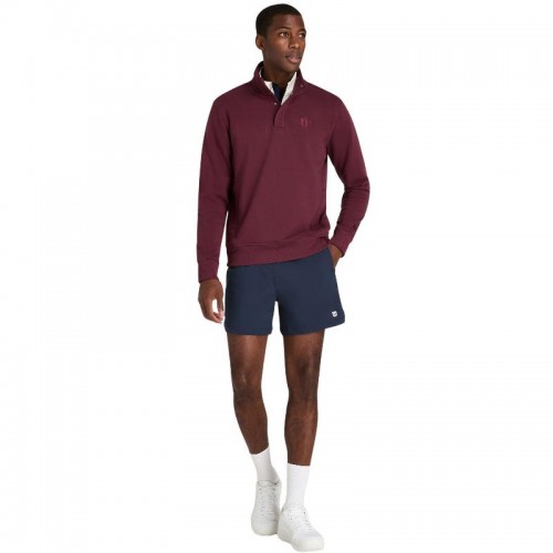 Sudadera Wilson Tenis Club Half Zip Granate Royal Sudadera Wilson Tenis Club Half Zip Granate Royal