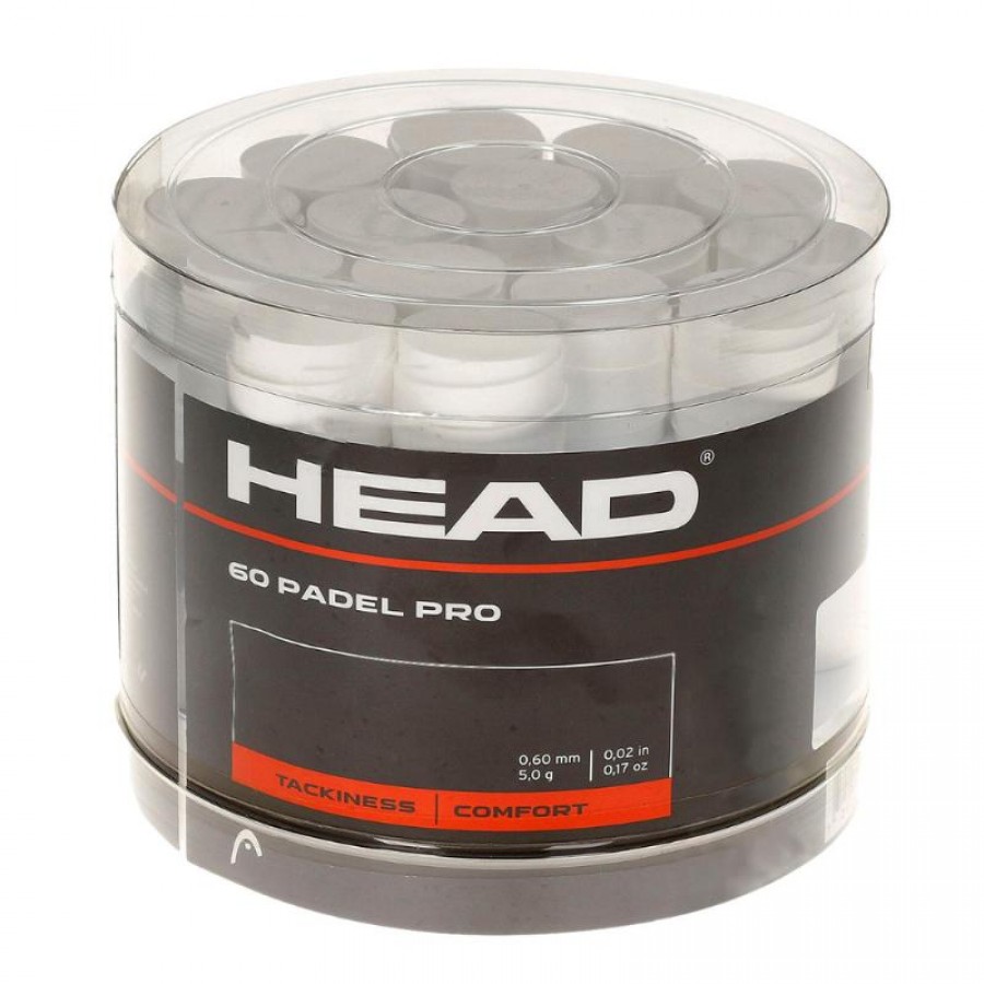 Cabeca de tambor Padel Pro White 60 Overgrips  Oferta + Barato