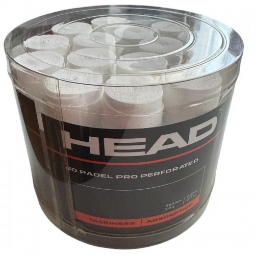 Head Padel Pro Tambour Blanc Perforé 60 Surgrips