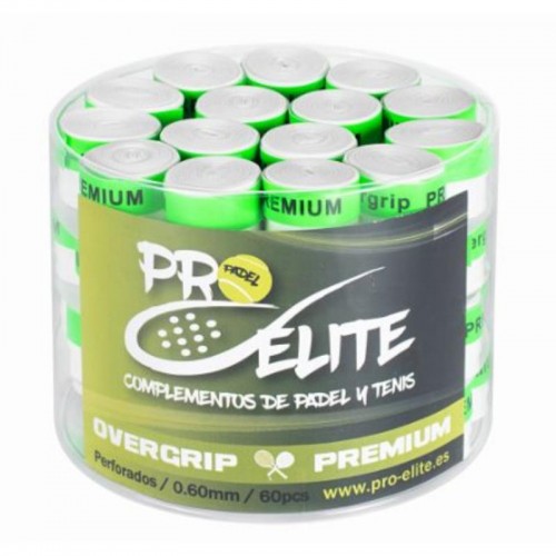 Pro Elite Premium Perforated White Drum 60 Overgrips