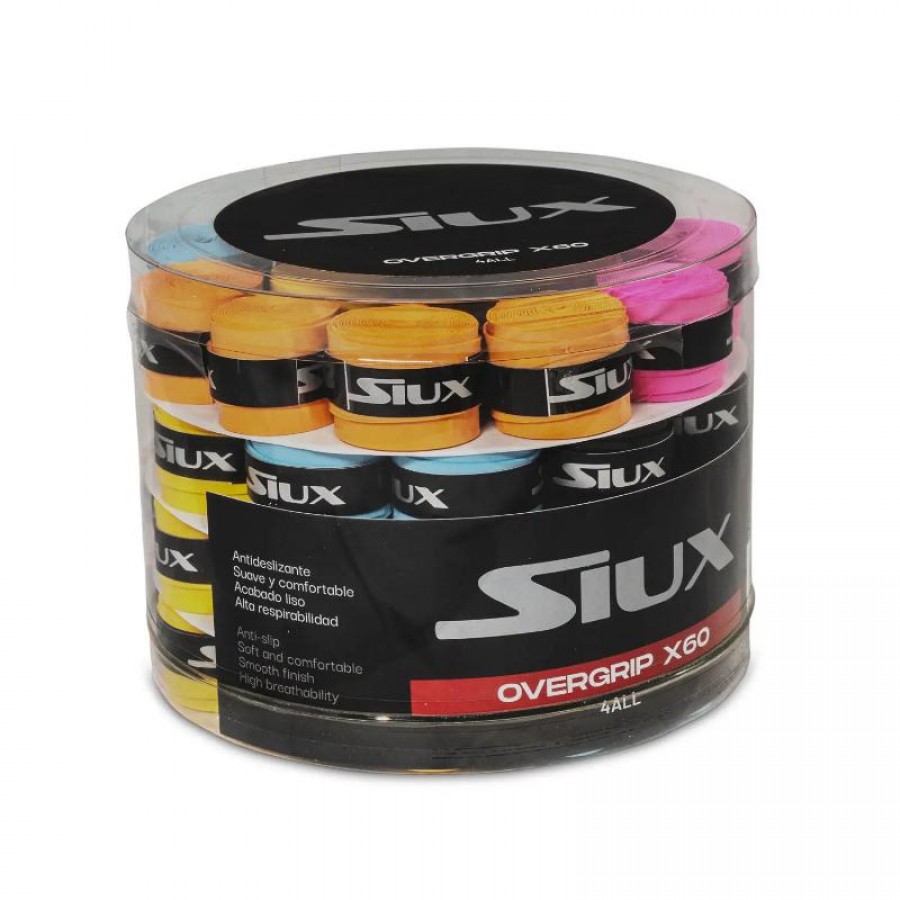 Tambor Siux Para Todos os Overgrips Multicoloridos 60  Oferta + Barato