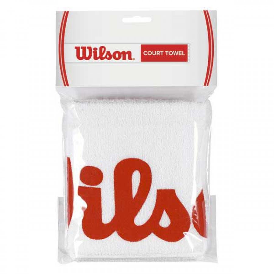 Wilson Towel White Red Small