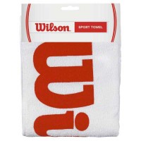 Wilson Sport Asciugamano Bianco Rosso Grande