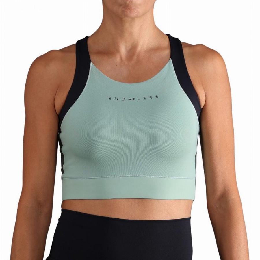 Top Endless Crop Verde Forest  Oferta + Barato