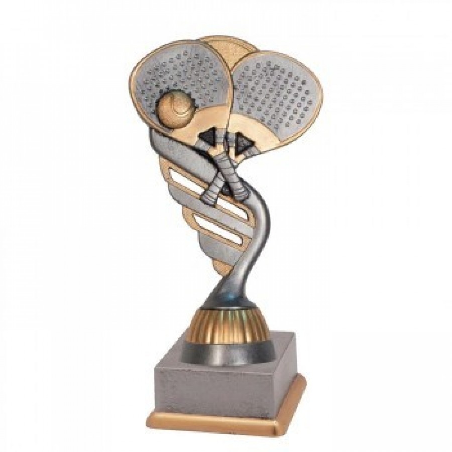 Trofeo Figura Padel Plastico Plata Oro 16 Cm - Barata Oferta Outlet