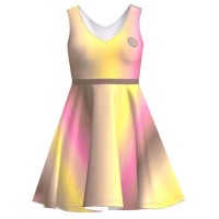 Vestido Bidi Badu Spectrum Marrom Amarelo  Oferta + Barato