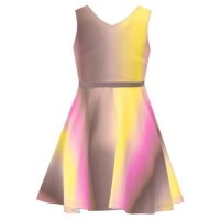 Vestido Bidi Badu Spectrum Marrom Amarelo  Oferta + Barato