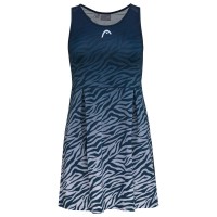 Head Spirit Dark Blue Print Dress