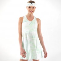 Head Spirit Dress Green Pastel Print