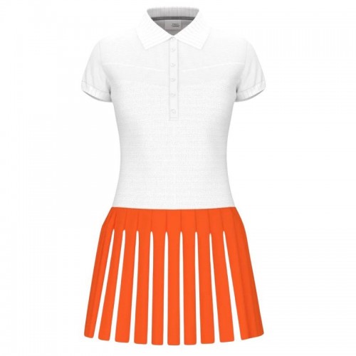 Vestido Laranja Branco Head Vogue Vestido Laranja Branco Head Vogue