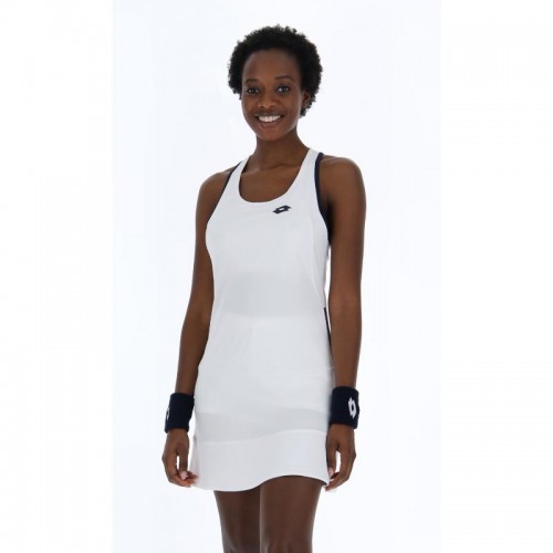 Lotto Squadra II Vestido Preto Branco Brilhante Lotto Squadra II Vestido Preto Branco Brilhante