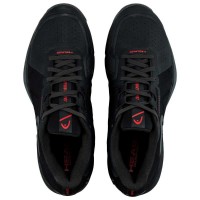 Chaussures Head Sprint Pro 3.5 Terre Battue Noir Rouge