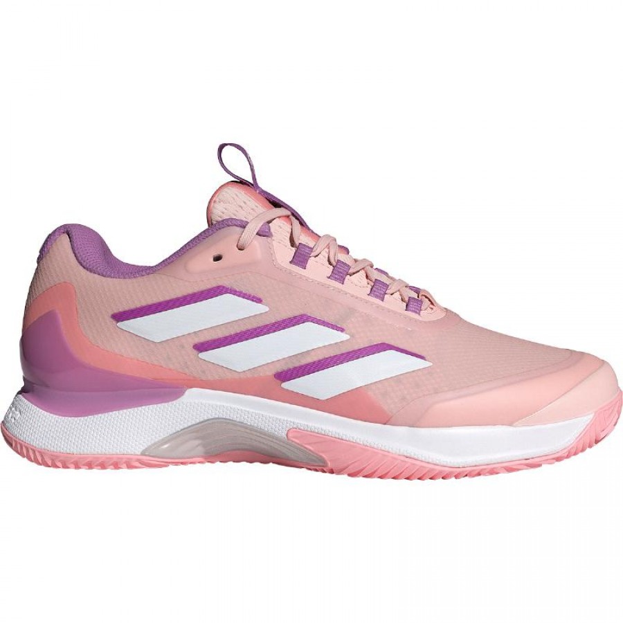 Baskets Femme Adidas Avacourt 2.0 TERRE BATTUE Rose Blanc Violet  Offre - Pas cher