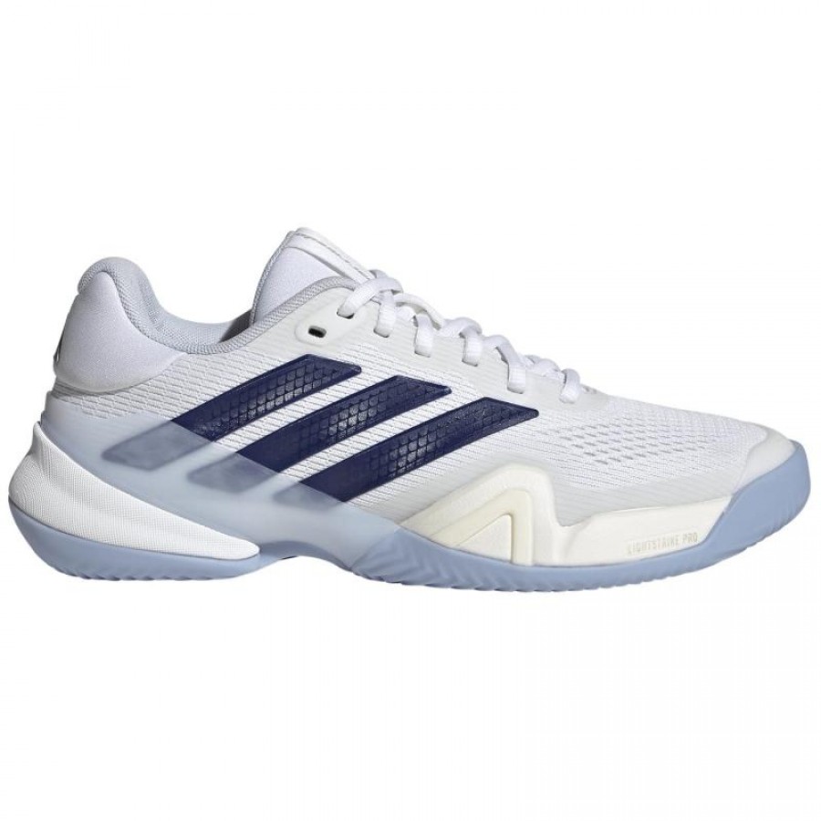 Tênis femininos Adidas Barricade 14 Clay White Blue