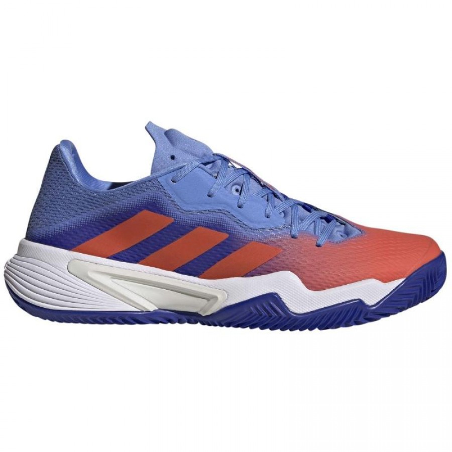 Zapatillas Adidas Barricade Azul Lucido Rojo Solar