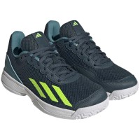 Zapatillas Adidas Courtflash Verde Artic Blanco Fluor Junior