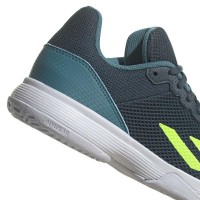 Adidas Courtflash Green Artic White Fluor Junior Sneakers