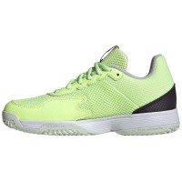 Zapatillas Adidas Courtflash Verde Fluor Negro Junior