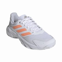 Adidas CourtJam Control 3 White Orange Women''s Sneakers