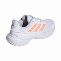 Adidas CourtJam Control 3 White Orange Women''s Sneakers