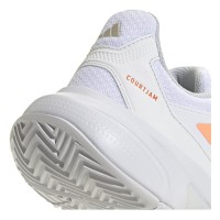 Adidas CourtJam Control 3 White Orange Women''s Sneakers