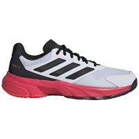 Zapatillas Adidas CourtJam Control 3 Blanco Negro Rojo  Oferta + Barato