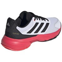Zapatillas Adidas CourtJam Control 3 Blanco Negro Rojo  Oferta + Barato