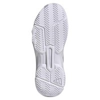 Tênis femininos Adidas CourtJam Control 3 Prata Branca