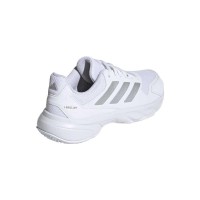 Tênis femininos Adidas CourtJam Control 3 Prata Branca