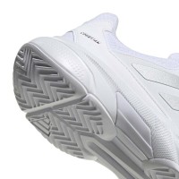 Tênis femininos Adidas CourtJam Control 3 Prata Branca