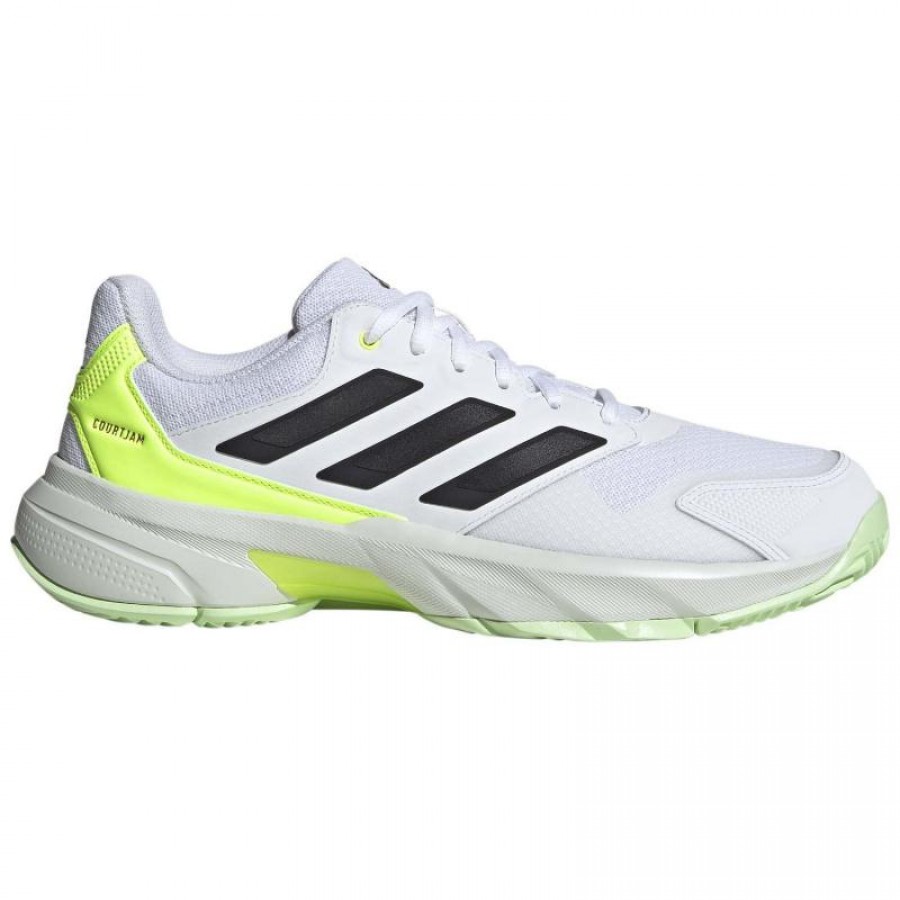 Adidas CourtJam Control Shoes Lime White Black