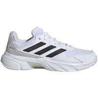 Adidas CourtJam Control White Black Grey Shoes  PADELPOINT Adidas CourtJam Control White Black Grey Shoes