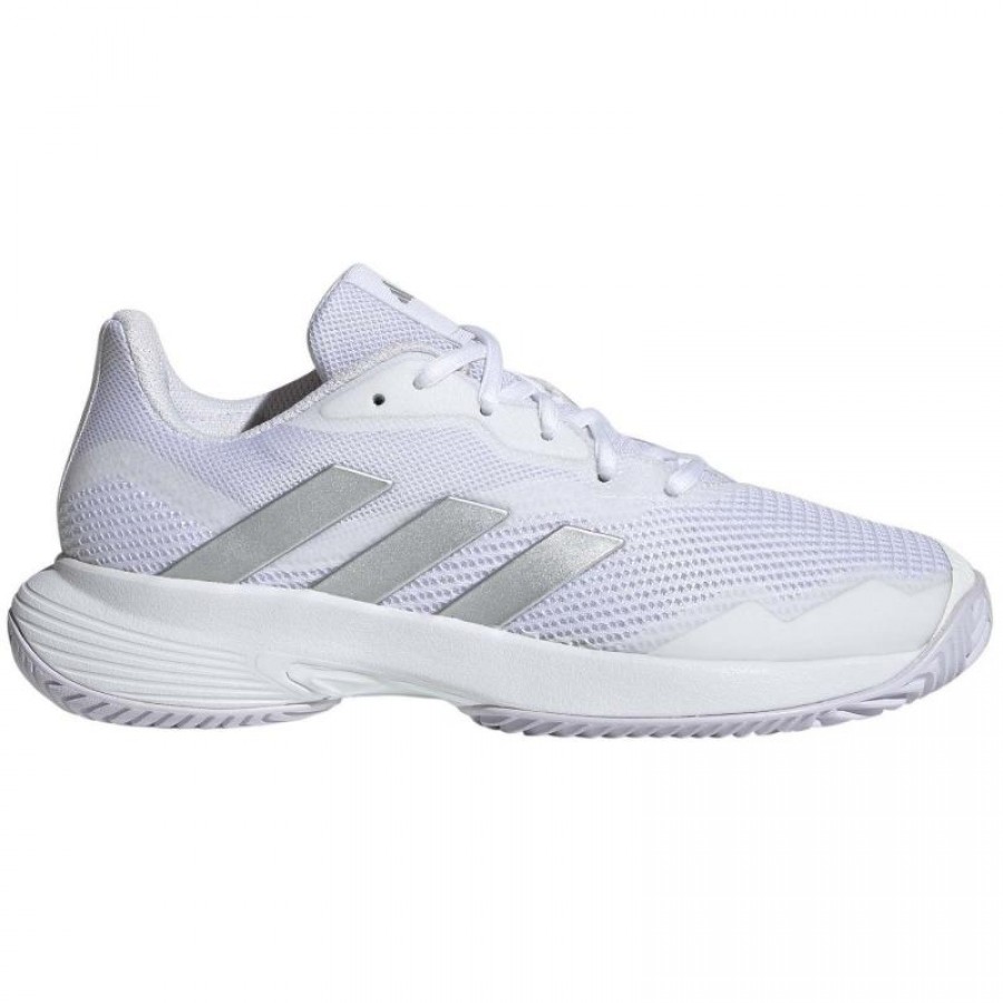 Zapatillas Adidas CourtJam Control Blanco Plata Metal Mujer