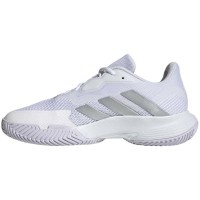 Zapatillas Adidas CourtJam Control Blanco Plata Metal Mujer