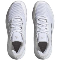 Zapatillas Adidas CourtJam Control Blanco Plata Metal Mujer