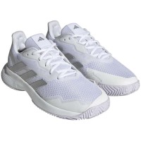 Zapatillas Adidas CourtJam Control Blanco Plata Metal Mujer