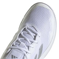 Zapatillas Adidas CourtJam Control Blanco Plata Metal Mujer