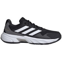Adidas CourtJam Control Clay Black White Grey Shoes  PADELPOINT Adidas CourtJam Control Clay Black White Grey Shoes