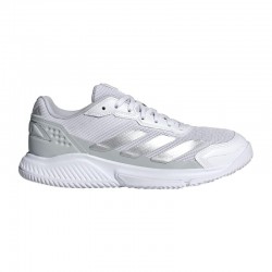 Tênis femininos Adidas Courtquick Padel Branco Cinza