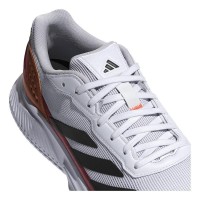 Zapatillas Adidas Courtquick Padel Blanco Rojo Cobre
