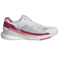 Zapatillas Adidas Crazyquick Boost Padel Blanco Plata Rosa Mujer  Oferta + Barato