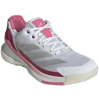 Zapatillas Adidas Crazyquick Boost Padel Blanco Plata Rosa Mujer  Oferta + Barato