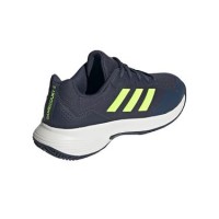 Adidas GameCourt 2.0 Shoes Dark Blue Lime White