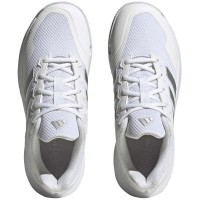 Zapatillas Adidas GameCourt 2 Blanco Plata Metal Mujer  Oferta + Barato